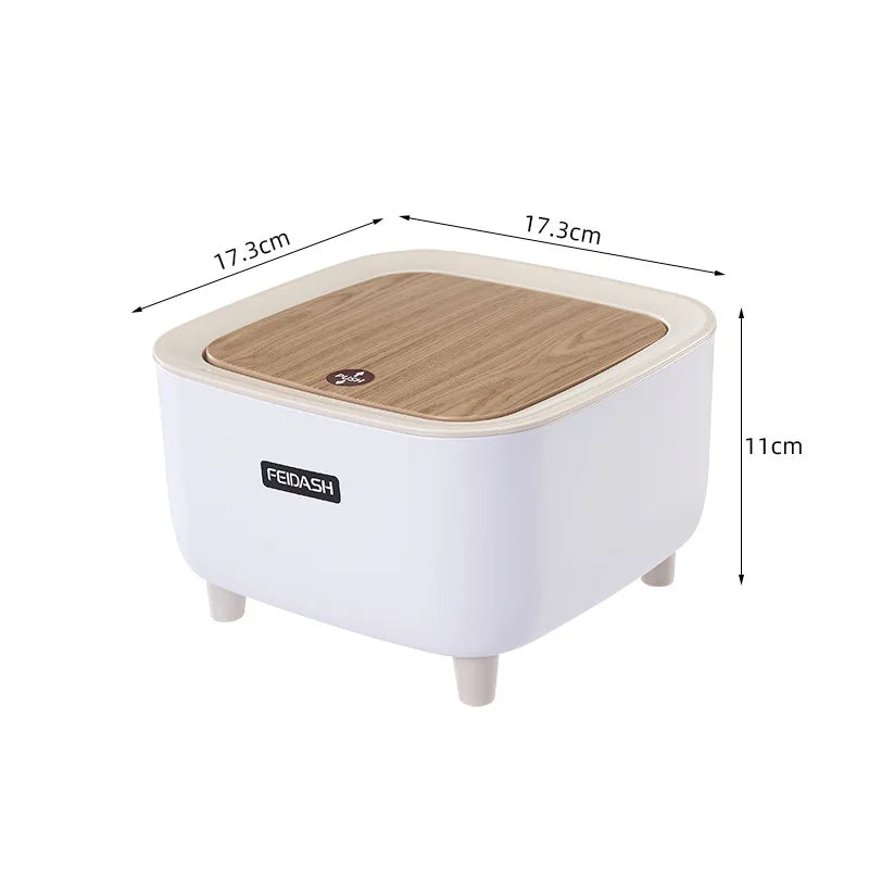 Mini table trash can