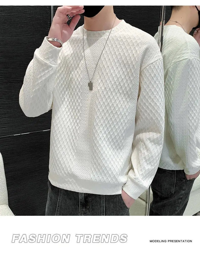 Y2K KPOP men’s sweater – elegant and casual for spring and autumn