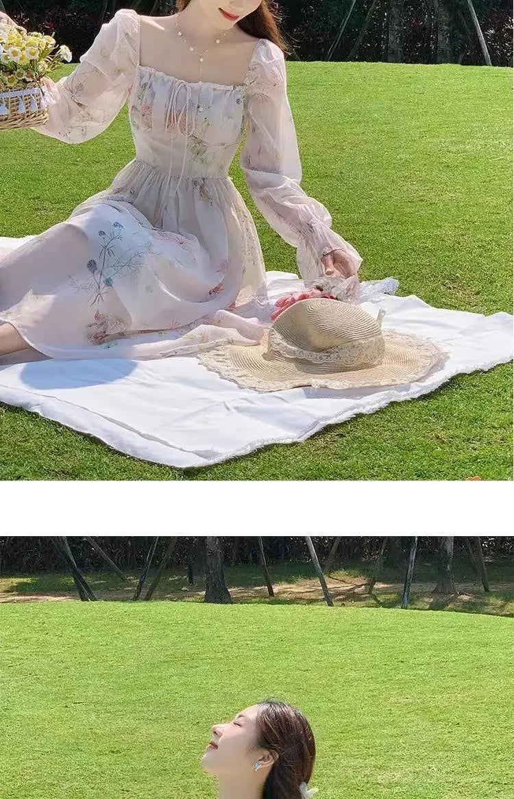 Chiffon Long Dress – Elegant French-Inspired Style for a Light & Feminine Summer Look
