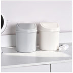 Compact mini trash can with lid – perfect for desk, bedroom, and office