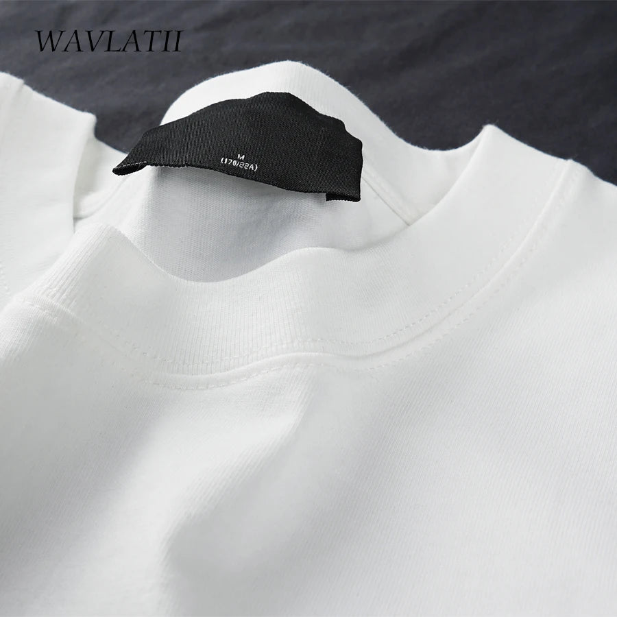 WAVLATII oversized t-shirt – stylish and comfortable, Korean streetwear look for women and men