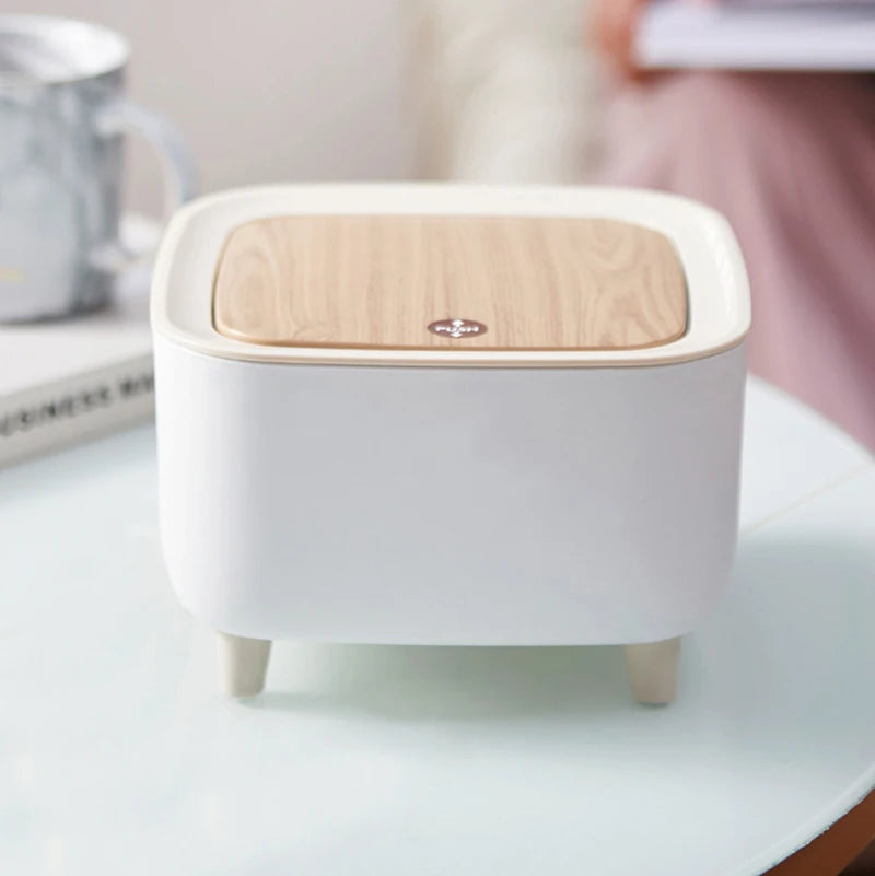 Mini table trash can
