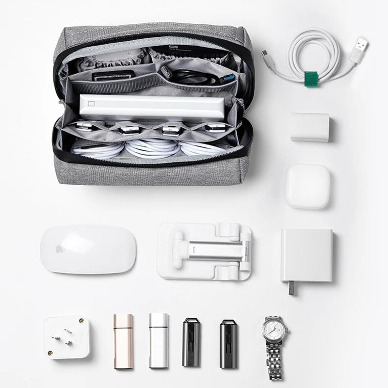 Multifunctional Digital Storage Bag – Perfect for Cables, Chargers, Hard Drives & Accessories While Traveling