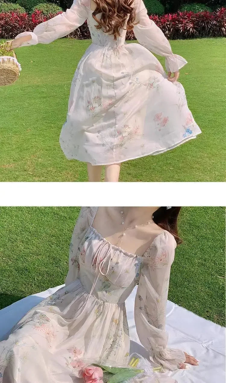 Chiffon Long Dress – Elegant French-Inspired Style for a Light & Feminine Summer Look