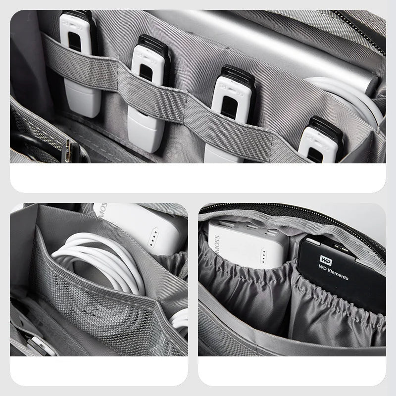Multifunctional Digital Storage Bag – Perfect for Cables, Chargers, Hard Drives & Accessories While Traveling