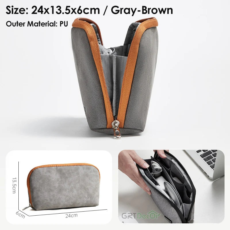 Multifunctional Digital Storage Bag – Perfect for Cables, Chargers, Hard Drives & Accessories While Traveling