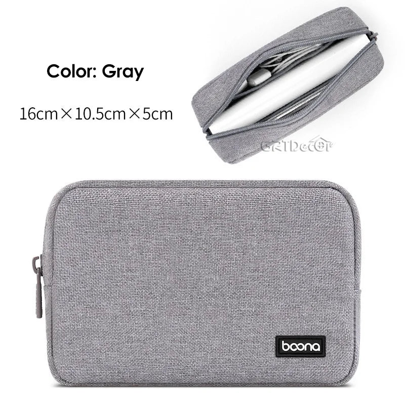 Multifunctional Digital Storage Bag – Perfect for Cables, Chargers, Hard Drives & Accessories While Traveling