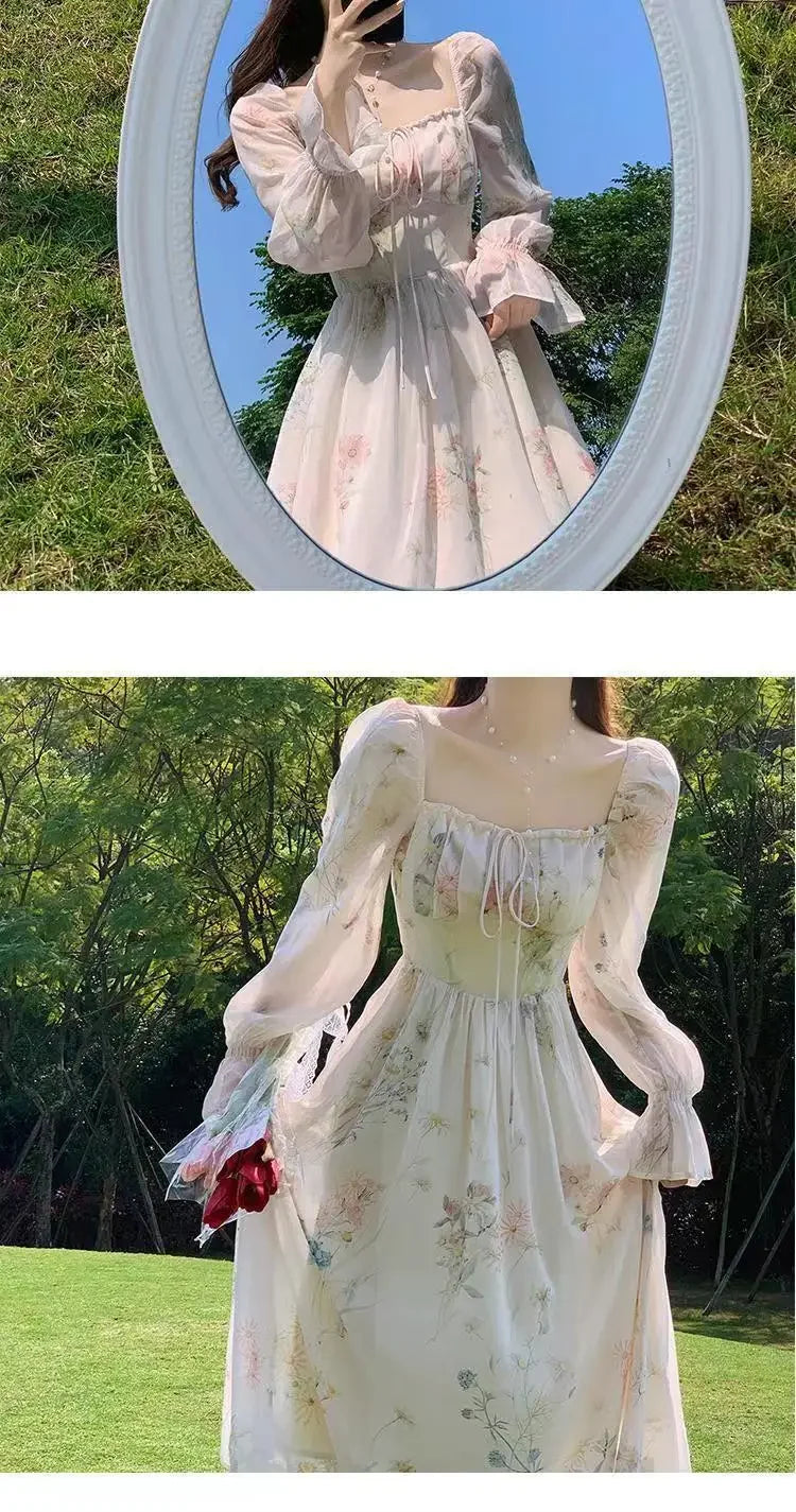 Chiffon Long Dress – Elegant French-Inspired Style for a Light & Feminine Summer Look