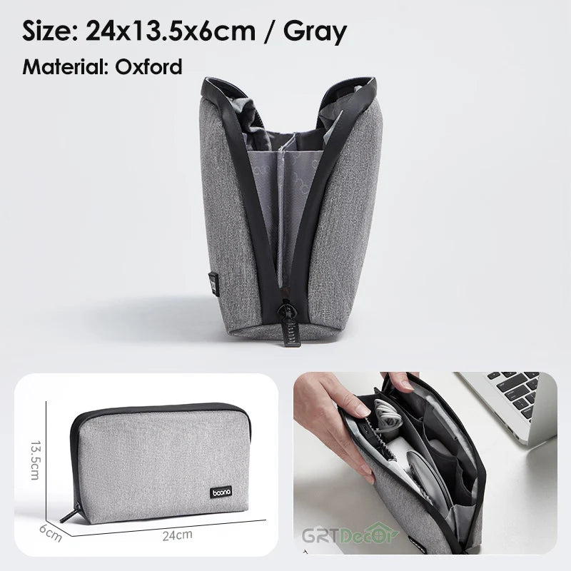 Multifunctional Digital Storage Bag – Perfect for Cables, Chargers, Hard Drives & Accessories While Traveling