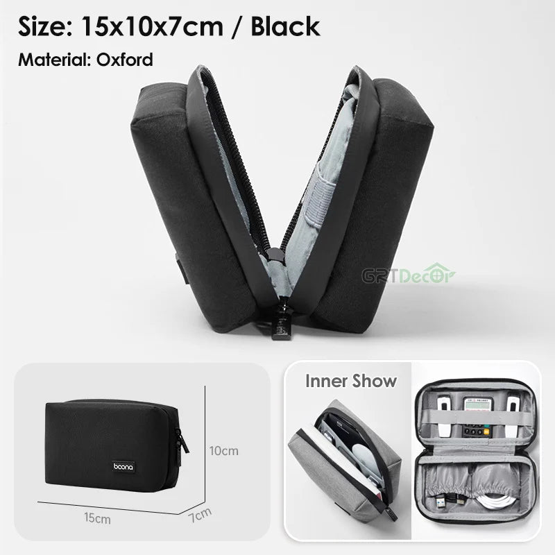 Multifunctional Digital Storage Bag – Perfect for Cables, Chargers, Hard Drives & Accessories While Traveling