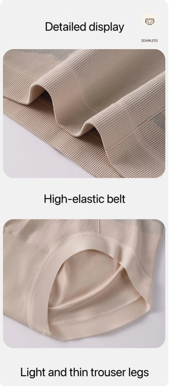 Seamless High-Waist Shaping Panties – Breathable, Figure-Sculpting Shapewear with Butt-Lifting Effect for Women