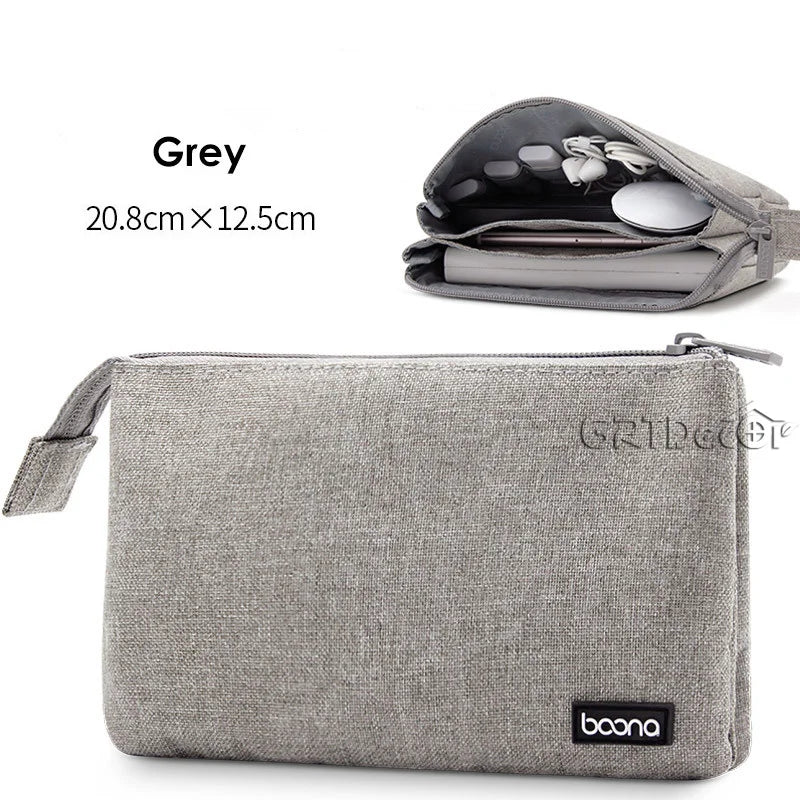 Multifunctional Digital Storage Bag – Perfect for Cables, Chargers, Hard Drives & Accessories While Traveling