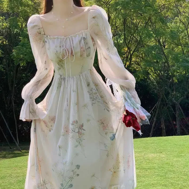 Chiffon Long Dress – Elegant French-Inspired Style for a Light & Feminine Summer Look