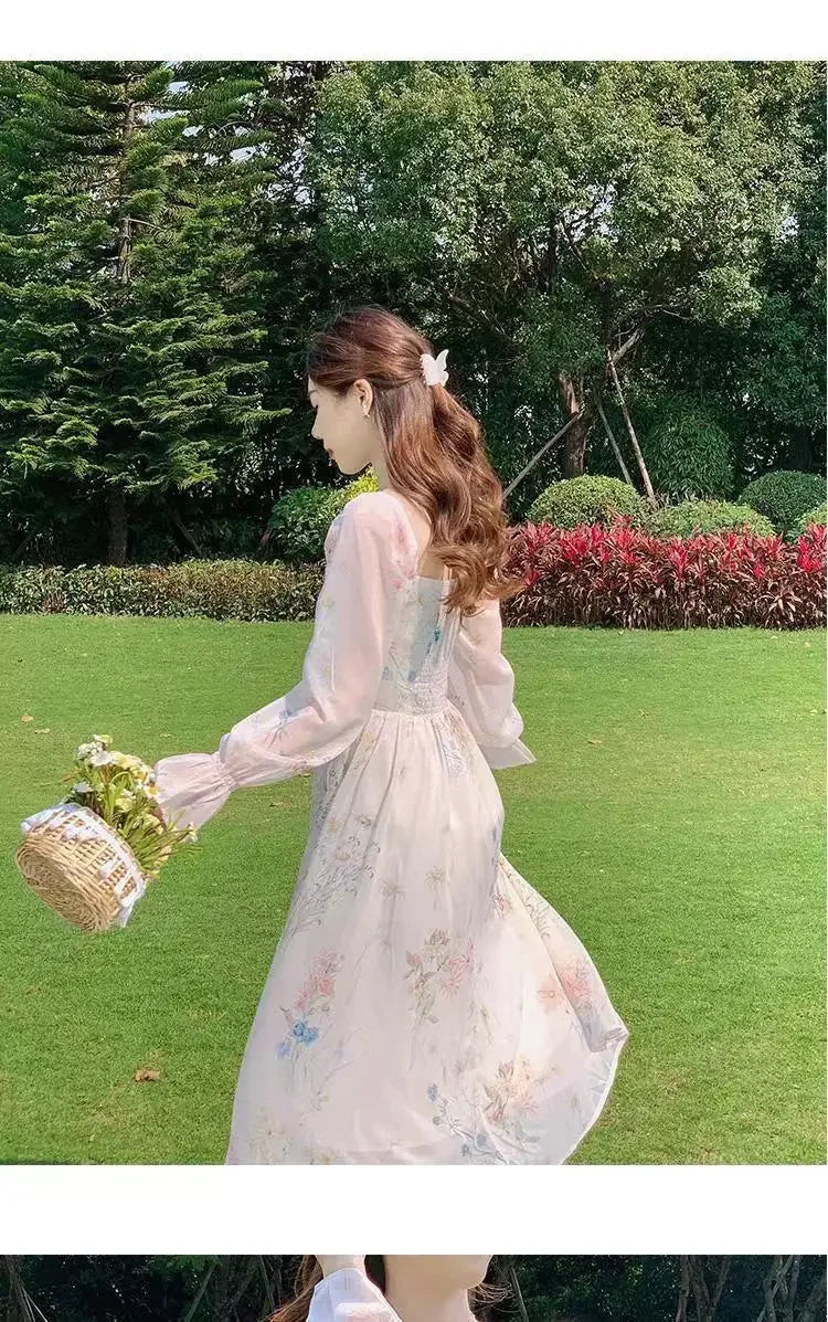 Chiffon Long Dress – Elegant French-Inspired Style for a Light & Feminine Summer Look