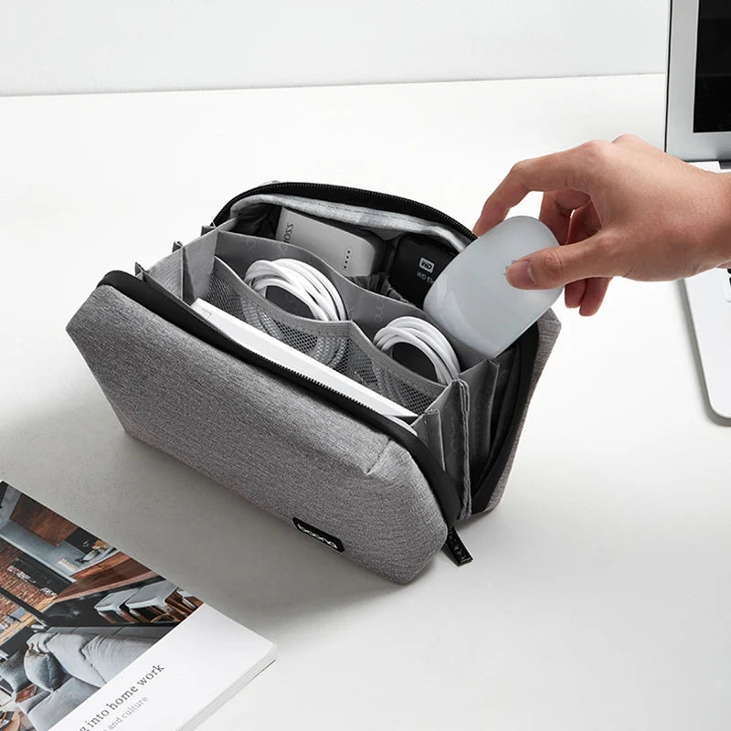 Multifunctional Digital Storage Bag – Perfect for Cables, Chargers, Hard Drives & Accessories While Traveling