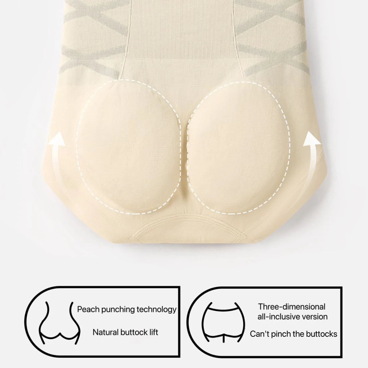 Seamless High-Waist Shaping Panties – Breathable, Figure-Sculpting Shapewear with Butt-Lifting Effect for Women