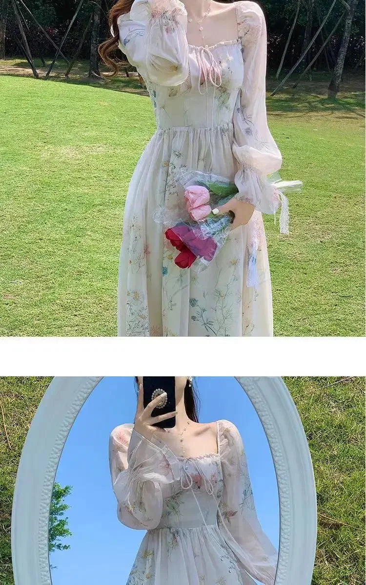 Chiffon Long Dress – Elegant French-Inspired Style for a Light & Feminine Summer Look