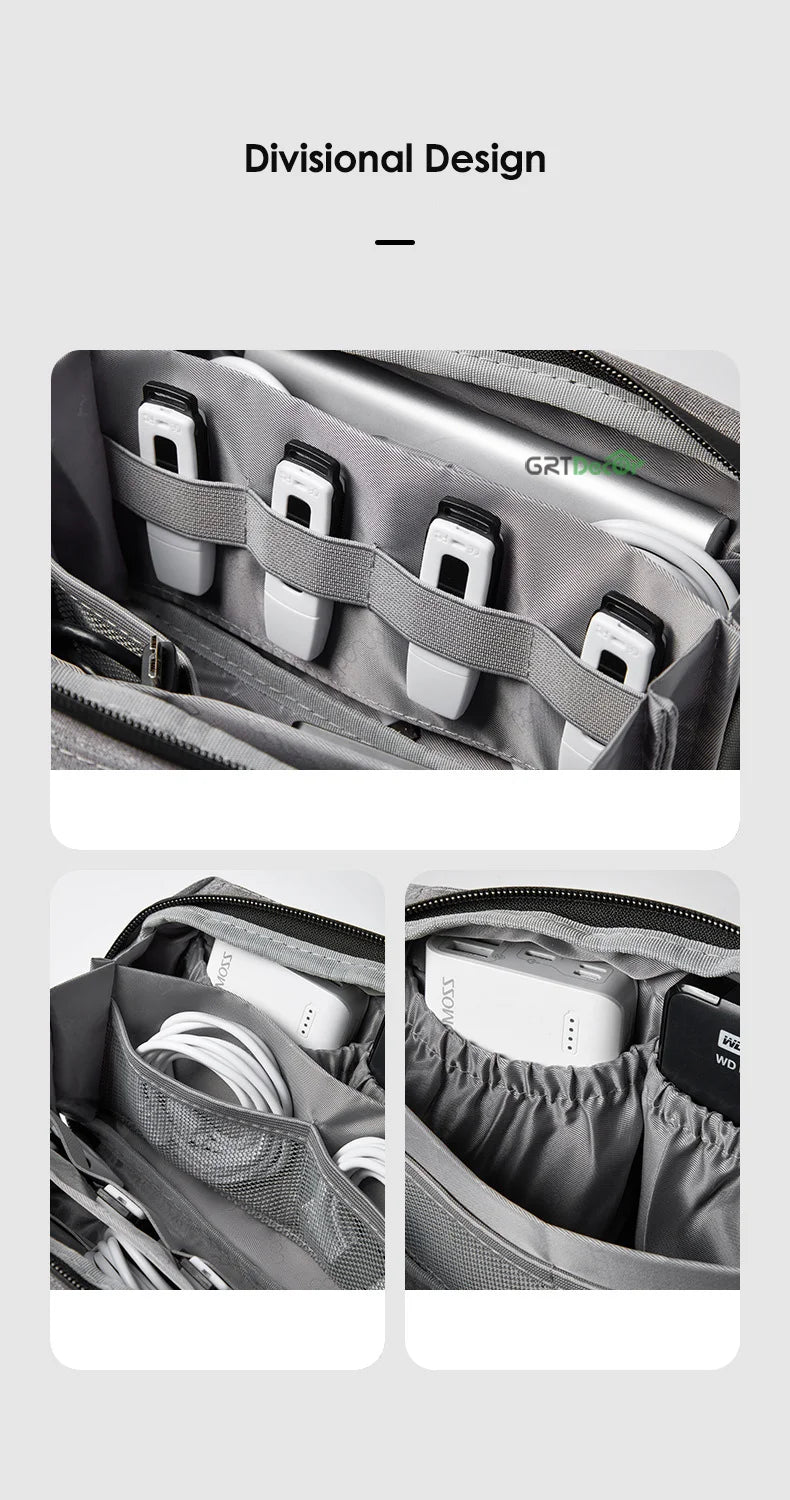 Multifunctional Digital Storage Bag – Perfect for Cables, Chargers, Hard Drives & Accessories While Traveling
