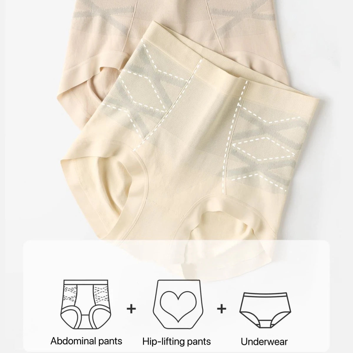 Seamless High-Waist Shaping Panties – Breathable, Figure-Sculpting Shapewear with Butt-Lifting Effect for Women